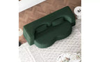 EHMKNP Canapé de sol moderne avec 2 oreillers, convertible en lit de repos rembourré en tissu Teddy, pour salon