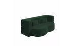 EHMKNP Canapé de sol moderne avec 2 oreillers, convertible en lit de repos rembourré en tissu Teddy, pour salon