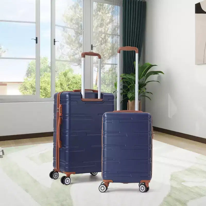 Ensemble de bagages rigides 3 pièces (20/24/28 pouces), ensemble de valises rigides légères avec roulettes multidirectionnelles, bagages cabine et soute extensibles