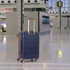 Ensemble de bagages rigides 3 pièces (20/24/28 pouces), ensemble de valises rigides légères avec roulettes multidirectionnelles, bagages cabine et soute extensibles