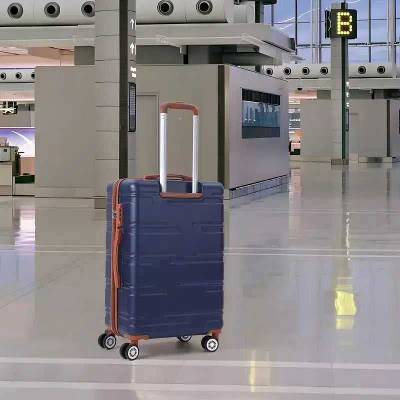 Ensemble de bagages rigides 3 pièces (20/24/28 pouces), ensemble de valises rigides légères avec roulettes multidirectionnelles, bagages cabine et soute extensibles