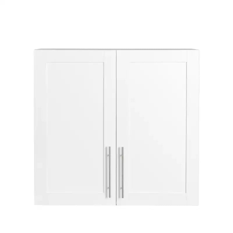 GDFStudio Silvain Armoire de rangement murale moderne empilable de 31,5 po avec 2 portes et 1 étagère réglable