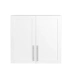GDFStudio Silvain Armoire de rangement murale moderne empilable de 31,5 po avec 2 portes et 1 étagère réglable