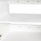GDFStudio Silvain Armoire de rangement murale moderne empilable de 31,5 po avec 2 portes et 1 étagère réglable