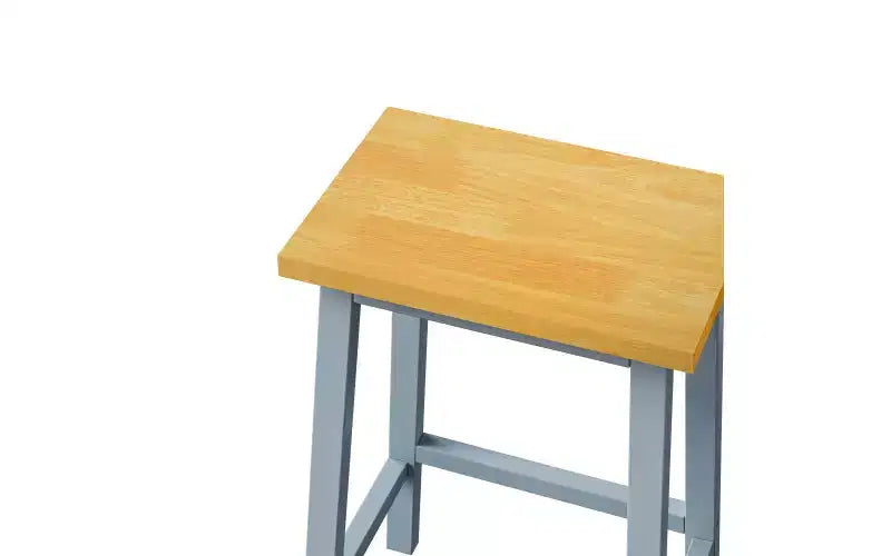 EHMKNP Lot de 2 chaises de bar de 65 cm de haut, tabourets de comptoir de cuisine avec repose-pieds, tabourets de ferme pour salle à manger, cuisine, comptoir