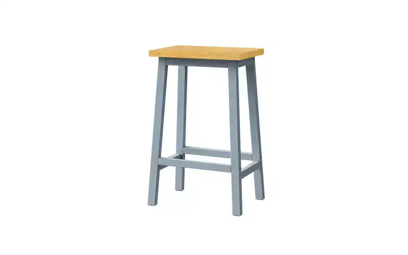 EHMKNP Lot de 2 chaises de bar de 65 cm de haut, tabourets de comptoir de cuisine avec repose-pieds, tabourets de ferme pour salle à manger, cuisine, comptoir