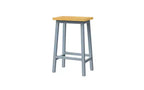 EHMKNP Lot de 2 chaises de bar de 65 cm de haut, tabourets de comptoir de cuisine avec repose-pieds, tabourets de ferme pour salle à manger, cuisine, comptoir