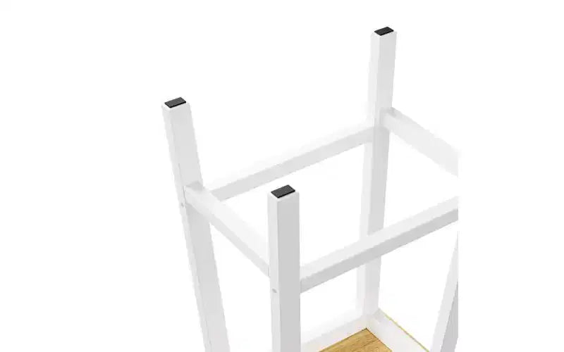 EHMKNP Lot de 2 chaises de bar de 65 cm de haut, tabourets de comptoir de cuisine avec repose-pieds, tabourets de ferme pour salle à manger, cuisine, comptoir