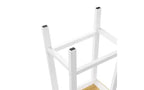 EHMKNP Lot de 2 chaises de bar de 65 cm de haut, tabourets de comptoir de cuisine avec repose-pieds, tabourets de ferme pour salle à manger, cuisine, comptoir