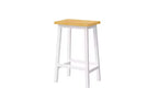 EHMKNP Lot de 2 chaises de bar de 65 cm de haut, tabourets de comptoir de cuisine avec repose-pieds, tabourets de ferme pour salle à manger, cuisine, comptoir