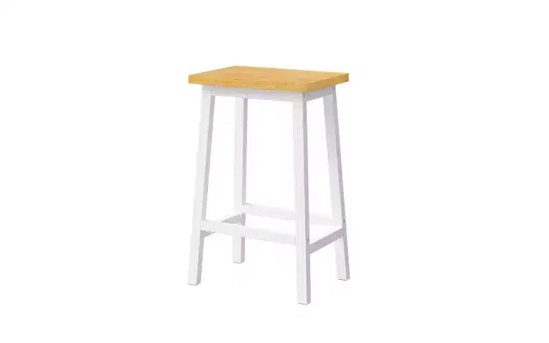 EHMKNP Lot de 2 chaises de bar de 65 cm de haut, tabourets de comptoir de cuisine avec repose-pieds, tabourets de ferme pour salle à manger, cuisine, comptoir