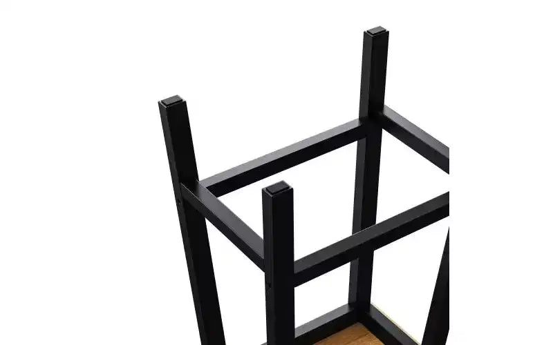 EHMKNP Lot de 2 chaises de bar de 65 cm de haut, tabourets de comptoir de cuisine avec repose-pieds, tabourets de ferme pour salle à manger, cuisine, comptoir