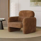 GustoWave Fauteuil d'appoint moderne avec cadre en bois, fauteuil de lecture confortable pour salon, chambre à coucher, appartement
