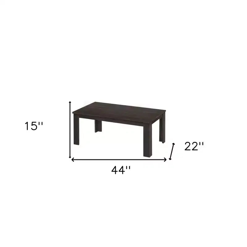 Lot de trois tables basses HomeRoots de 44 po en chêne