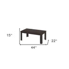 Lot de trois tables basses HomeRoots de 44 po en chêne