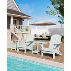 Chaise Adirondack pliante CuisinSmart, chaise pliante toutes saisons en PEHD, chaises Adirondack résistantes aux intempéries pour patio, jardin, pelouse, arrière-cour, piscine