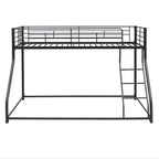 Bellemave Lit Superposé au Sol, Cadre de Lit Superposé en Métal Robuste, pour Adultes, Noir