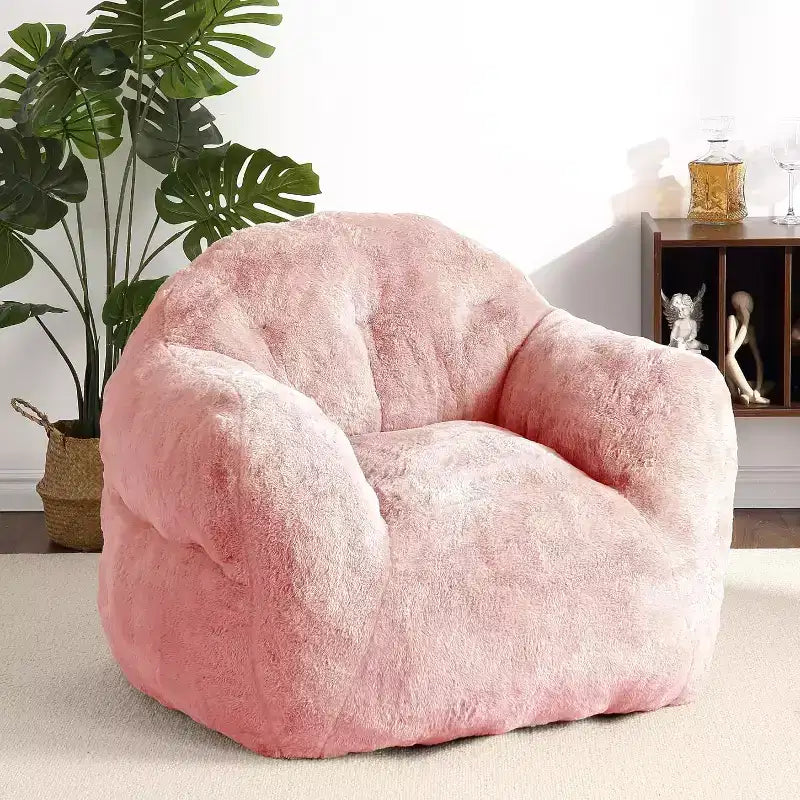 Fauteuil Pouf Touch, fauteuil d'appoint en polyester 320 g/m² avec rembourrage en éponge haute résilience, fauteuil de salon ultra doux pour salon, chambre à coucher