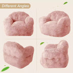 Fauteuil Pouf Touch, fauteuil d'appoint en polyester 320 g/m² avec rembourrage en éponge haute résilience, fauteuil de salon ultra doux pour salon, chambre à coucher