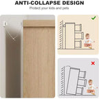 Commode CuisinSmart à 7 tiroirs, commode en bois avec poignées intégrées, organisateur de commode pour salon, chambre de bébé, couloir et entrée.