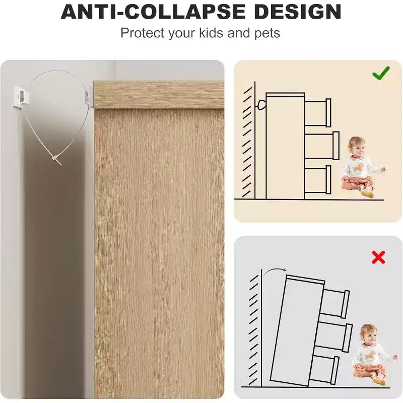 Commode CuisinSmart à 7 tiroirs, commode en bois avec poignées intégrées, organisateur de commode pour salon, chambre de bébé, couloir et entrée.