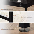 Bureau de direction Lantine 55 pour bureau à domicile, bureau simple pour ordinateur portable avec pieds en métal, table d'écriture, poste de travail professionnel