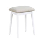 Coiffeuse de luxe Okak avec magnifique miroir et lumières, meuble de rangement avec tiroirs et tabouret, ensemble de coiffeuse princesse pour chambres à coucher