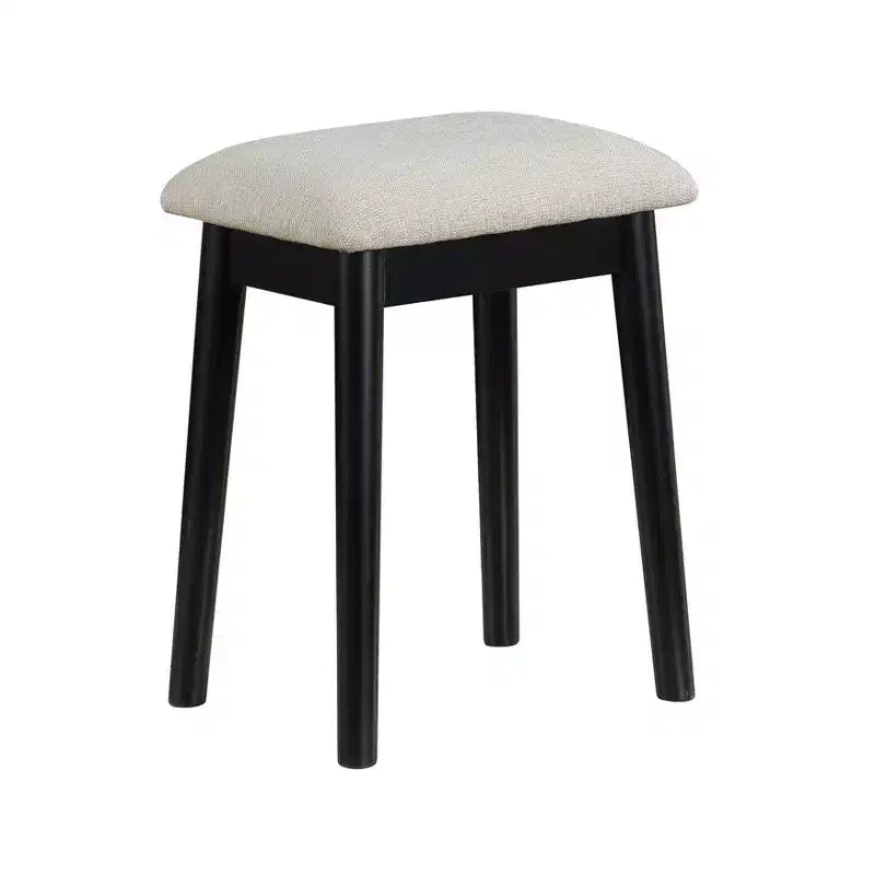 Coiffeuse de luxe Okak avec magnifique miroir et lumières, meuble de rangement avec tiroirs et tabouret, ensemble de coiffeuse princesse pour chambres à coucher