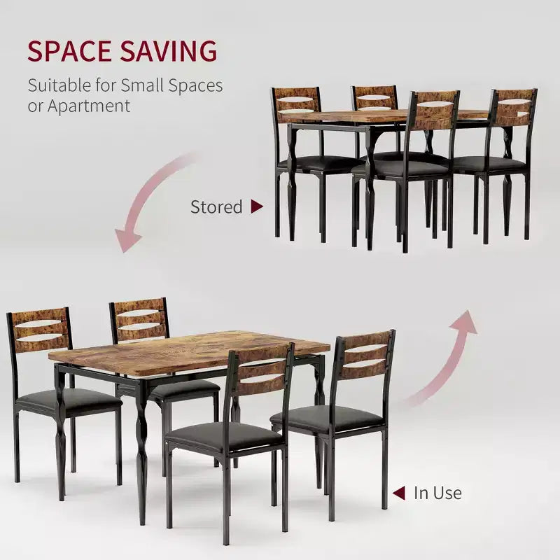 Ensemble de salle à manger 5 pièces pour 4 personnes, ensemble de table de cuisine de 109 cm avec pieds en spirale, table et chaises de cuisine rectangulaires en bois, table de petit-déjeuner peu encombrante
