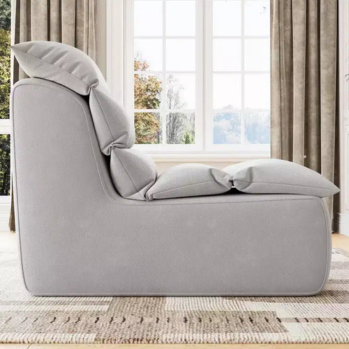 Fauteuil poire pour adultes, canapé paresseux en mousse haute densité avec base antidérapante, fauteuil confortable près du feu, chaise de lecture pour salon et chambre à coucher
