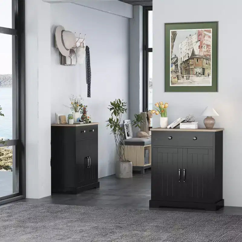 Meuble buffet avec tiroirs, meuble de rangement moderne pour bar à café pour cuisine et salle à manger