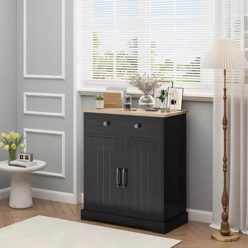 Meuble buffet avec tiroirs, meuble de rangement moderne pour bar à café pour cuisine et salle à manger