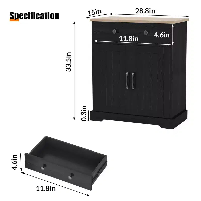 Meuble buffet avec tiroirs, meuble de rangement moderne pour bar à café pour cuisine et salle à manger