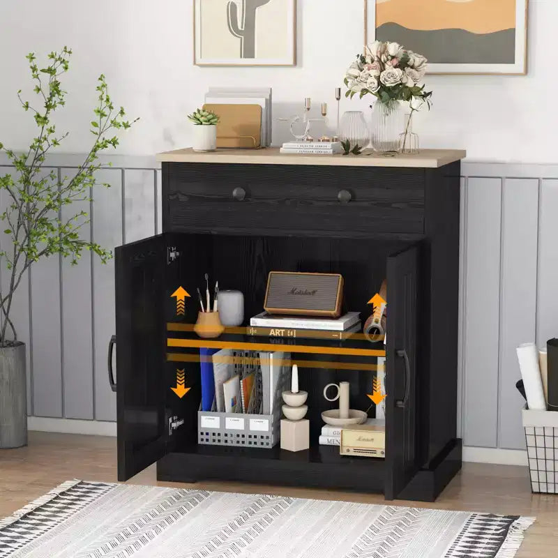 Meuble buffet avec tiroirs, meuble de rangement moderne pour bar à café pour cuisine et salle à manger