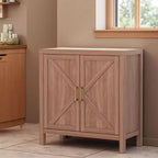 Bahut de ferme, Console rustique avec portes en X pour salon et cuisine