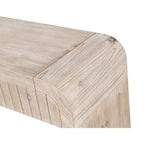 Okak 59IN Table d'entrée de style ferme incurvée, table console avec 2 tiroirs à poignée cachée, table de couloir pour salon, salle à manger