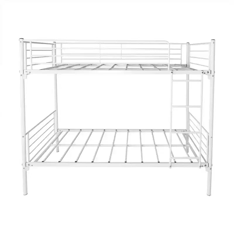 Lit superposé Okak Moedern Twin sur Twin, lits superposés pour enfants avec cadre en métal et échelle intégrée, lit superposé peu encombrant pour chambre à coucher
