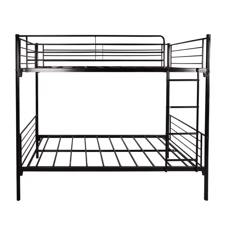 Lit superposé Okak Moedern Twin sur Twin, lits superposés pour enfants avec cadre en métal et échelle intégrée, lit superposé peu encombrant pour chambre à coucher