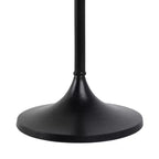 Table d'appoint élégante, table de chevet ou petite table de nuit pour la décoration intérieure - Table à boisson en métal mince avec plateau en marbre et base trompette