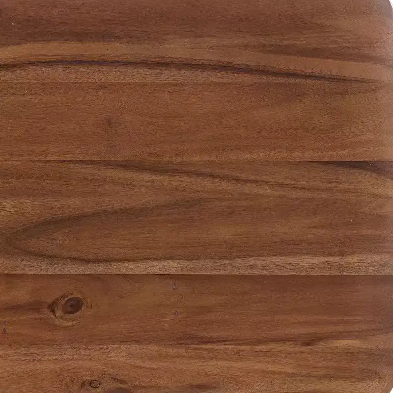 Banc Alaterre Calais de 122 cm en bois d'acacia, couleur châtaigne