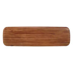 Banc Alaterre Calais de 122 cm en bois d'acacia, couleur châtaigne