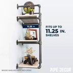Étagère murale à 3 niveaux de PIPE DECOR