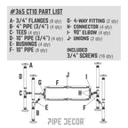 Table basse Loop de PIPE DECOR
