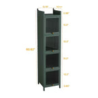 GDFStudio Maurice 35 cm Armoire contemporaine à porte en verre trempé
