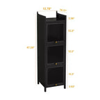 GDFStudio Maurice 35 cm Armoire contemporaine à porte en verre trempé