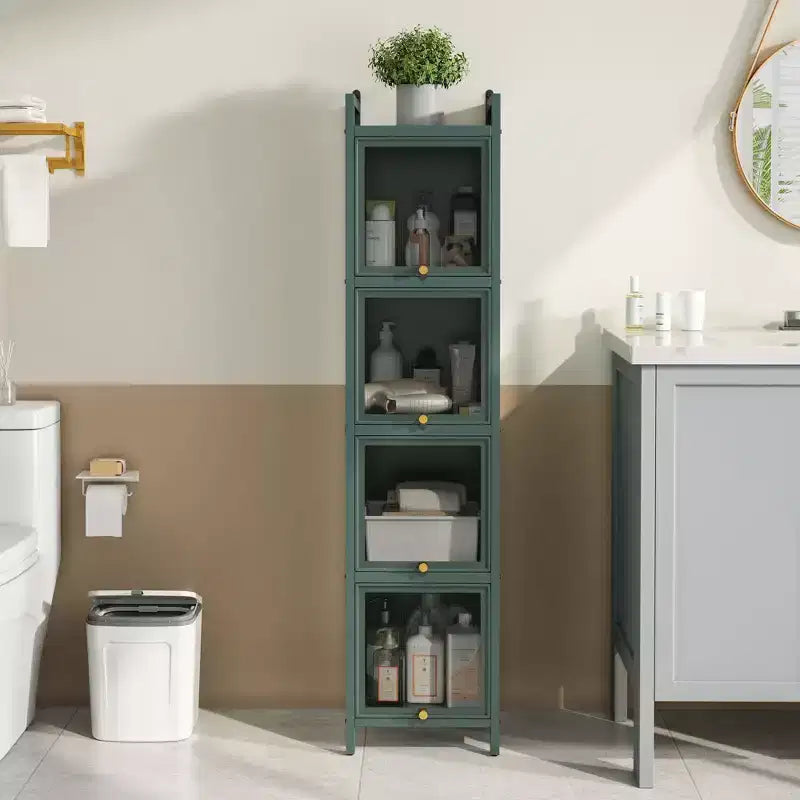 GDFStudio Maurice 35 cm Armoire contemporaine à porte en verre trempé