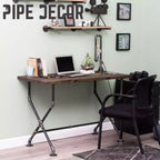 Bureau en X par PIPE DECOR
