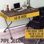 Bureau en X par PIPE DECOR