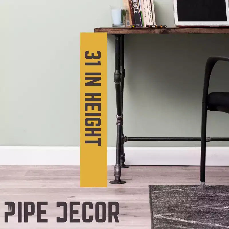 Bureau en X par PIPE DECOR