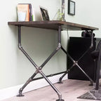 Bureau en X par PIPE DECOR